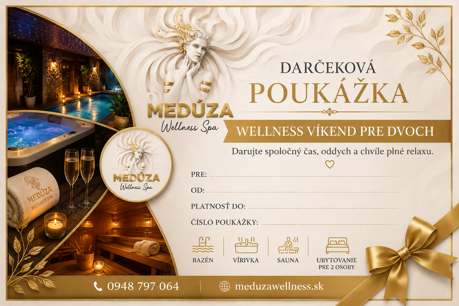 Darčekový poukaz na víkendový wellness pobyt