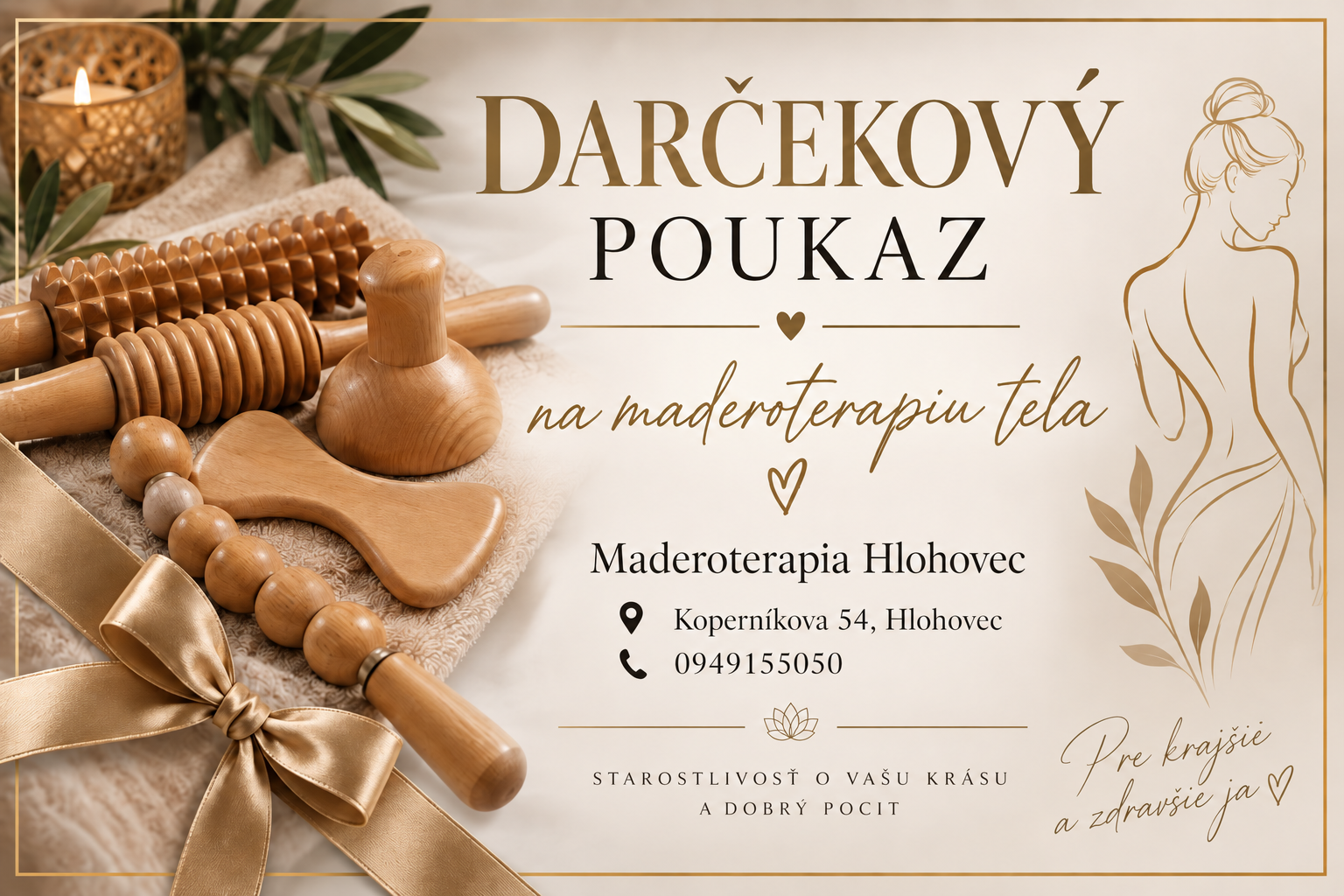Darčekový poukaz na Maderoterapiu tela