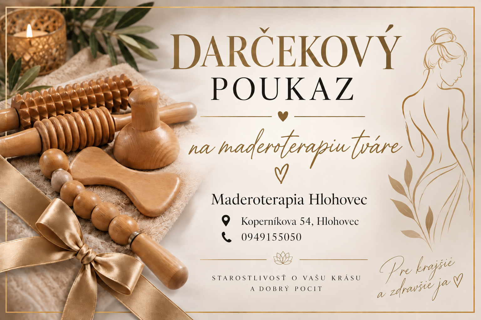 Darčekový poukaz na Maderoterapiu tváre